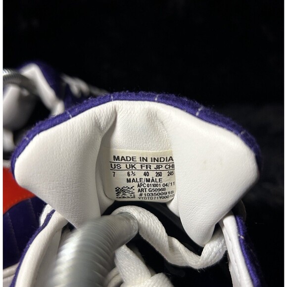 Adidas Original Superstar Men's 7 Purple Orange Suns G50968 Shell Toe Sneakers - Picture 15 of 15